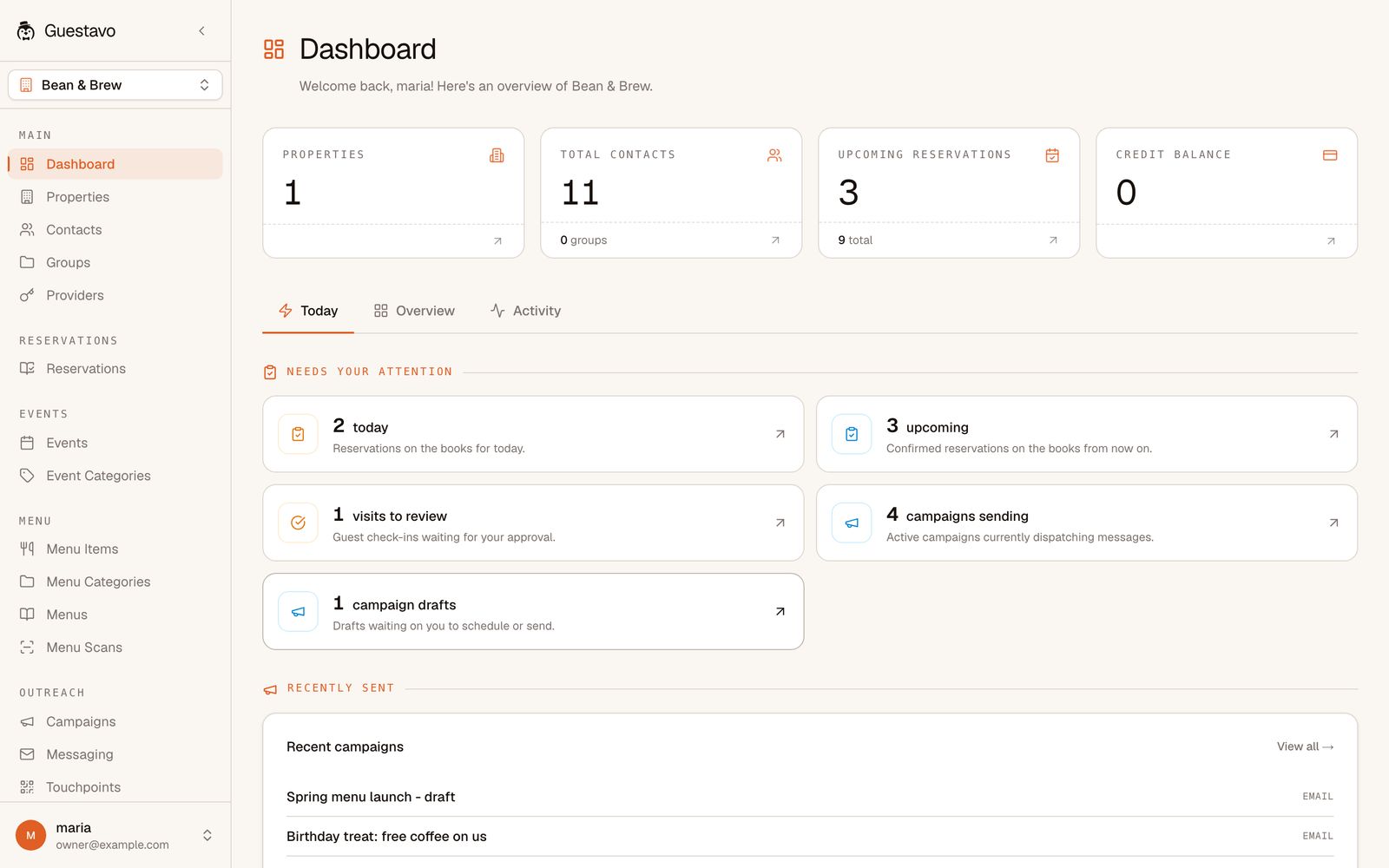 Guestavo screenshot