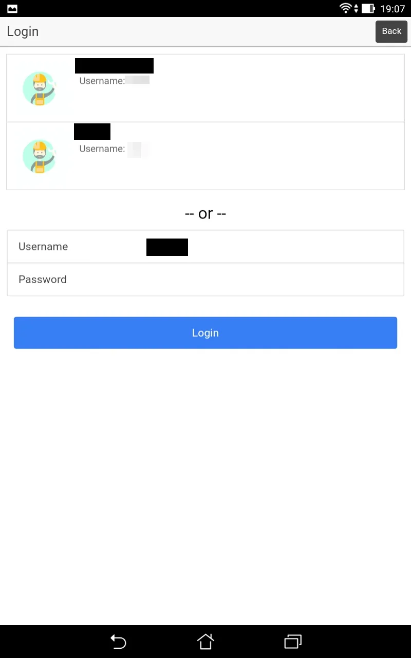 Mobile - Login