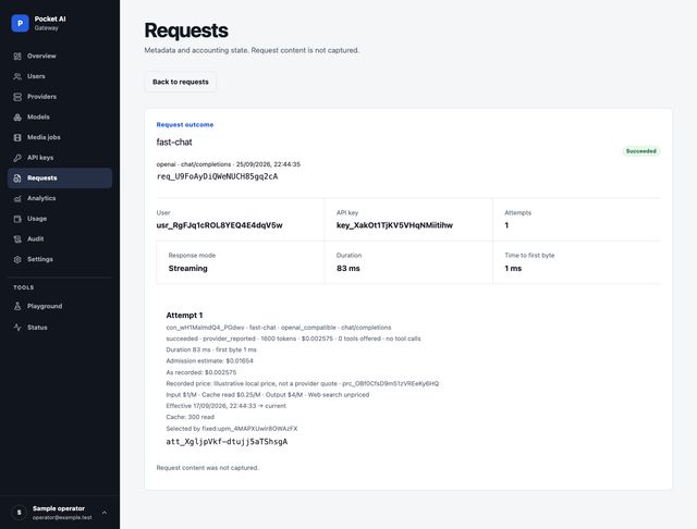 Pocket AI Gateway screenshot 2