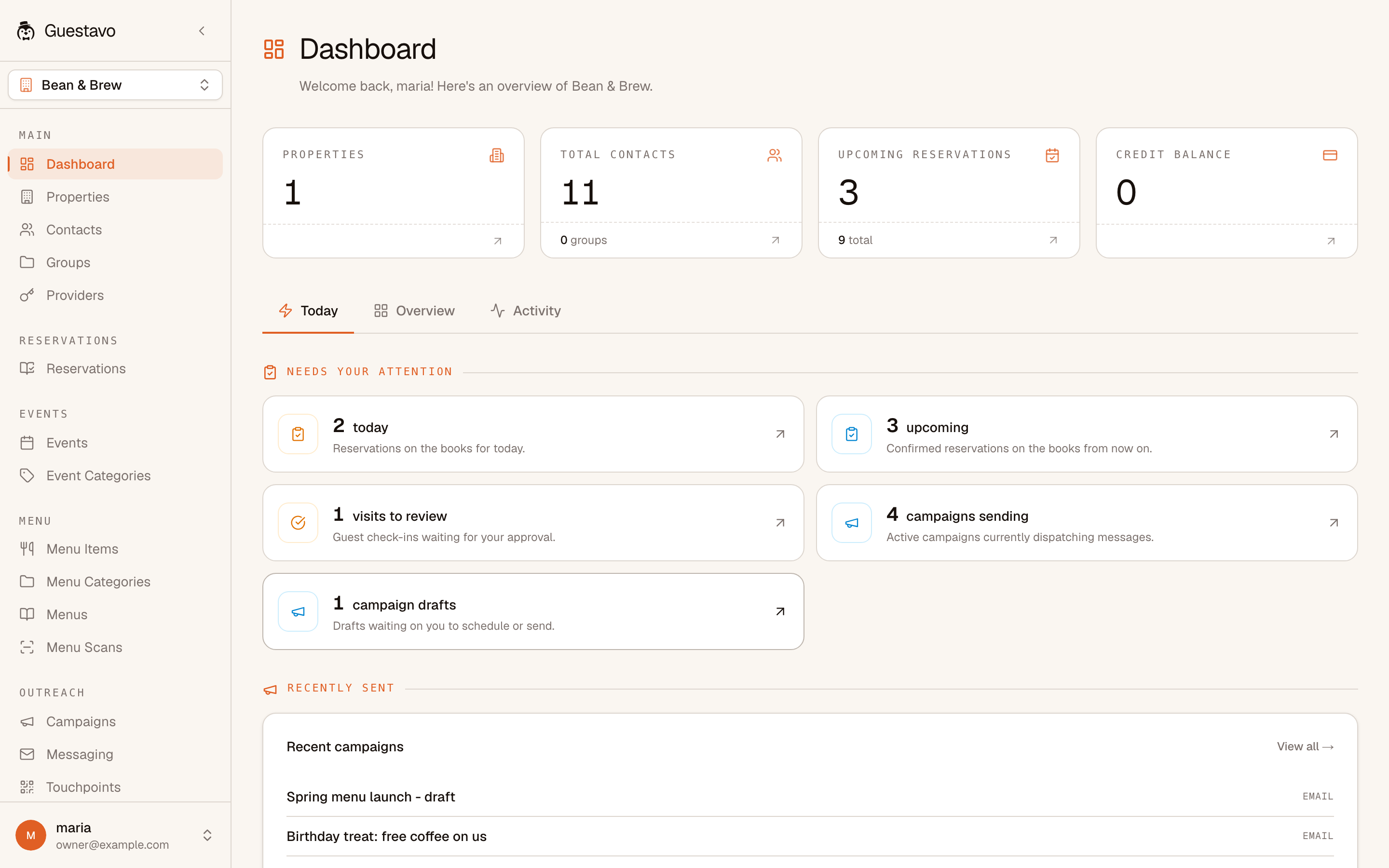 Guestavo screenshot 1